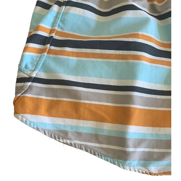 THE NORTH FACE Orange + Blue Striped Class V Women's Water Shorts Size Medium - Picture 7 of 7